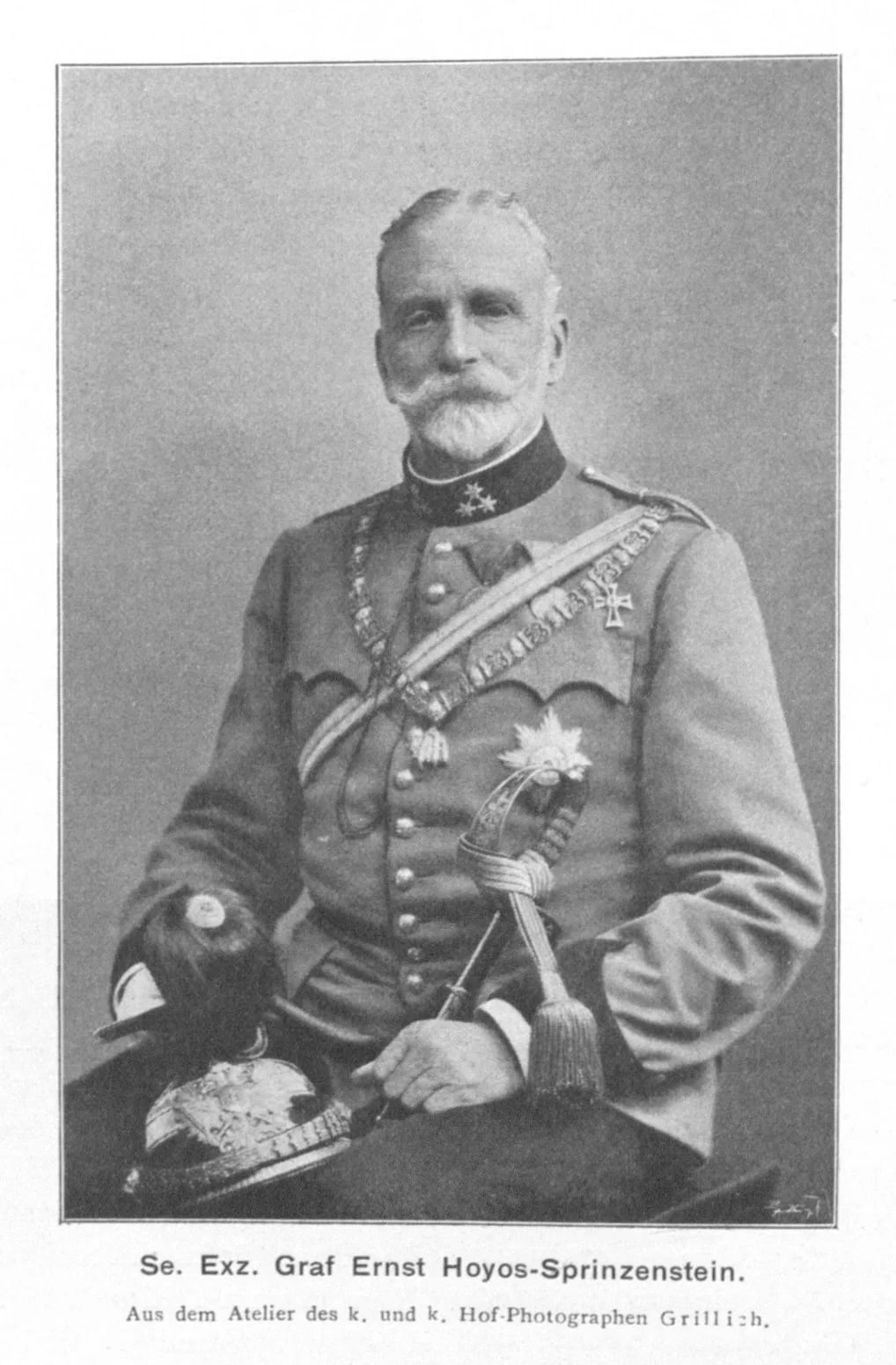 Porträt von Ernst Karl von Hoyos-Sprinzenstein (1830–1903) – Gedenkseite