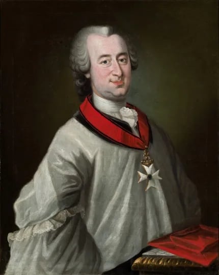 Porträt von Ernst Ludwig von Spiegel (1711–1785) – Gedenkseite