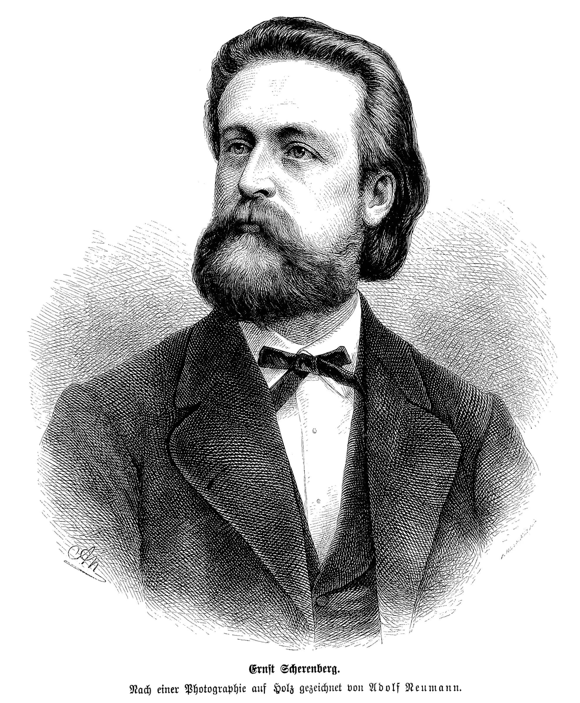 Porträt von Ernst Scherenberg (1839–1905) – Gedenkseite