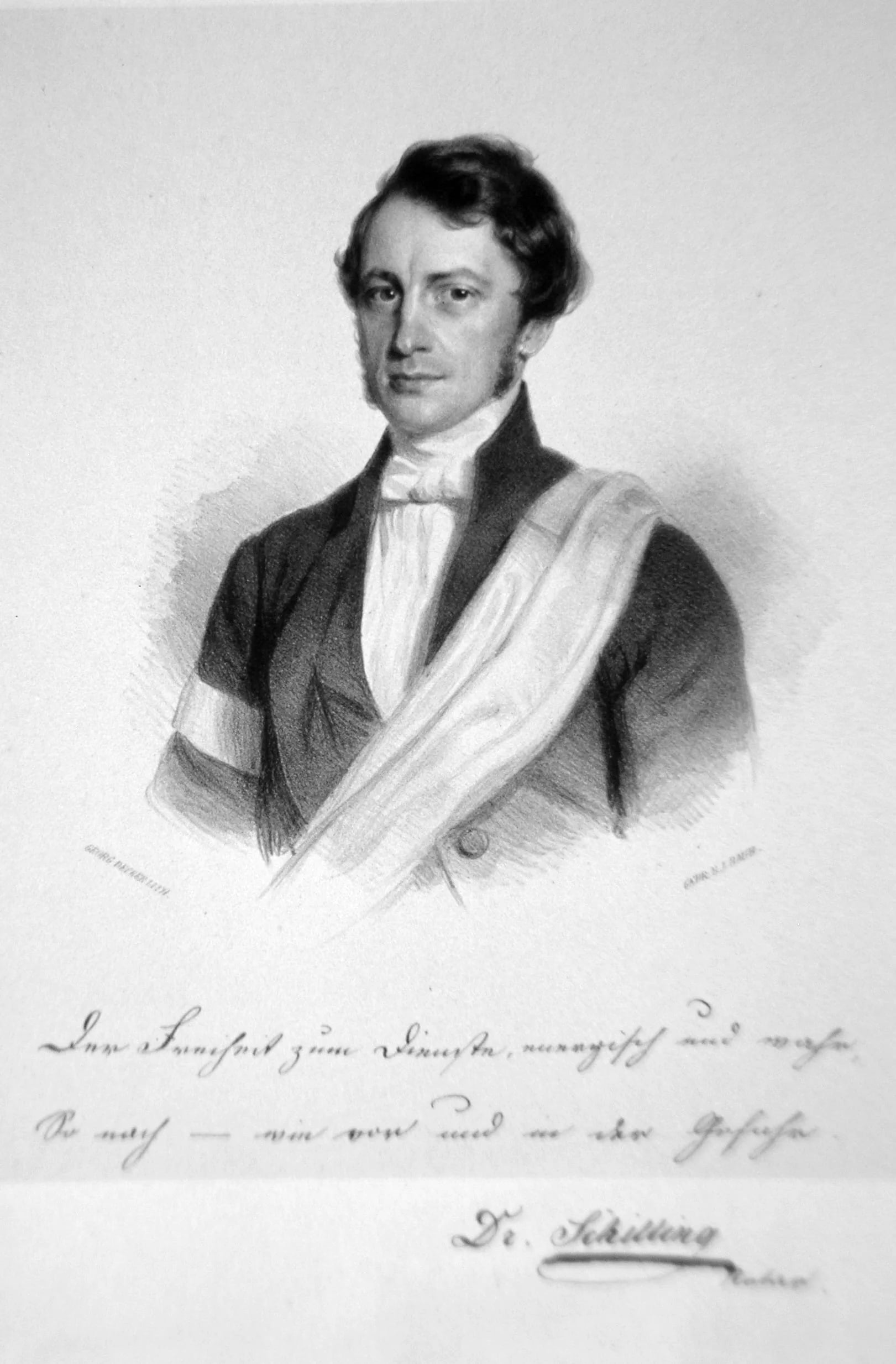 Porträt von Ernst Schilling (1809–1872) – Gedenkseite
