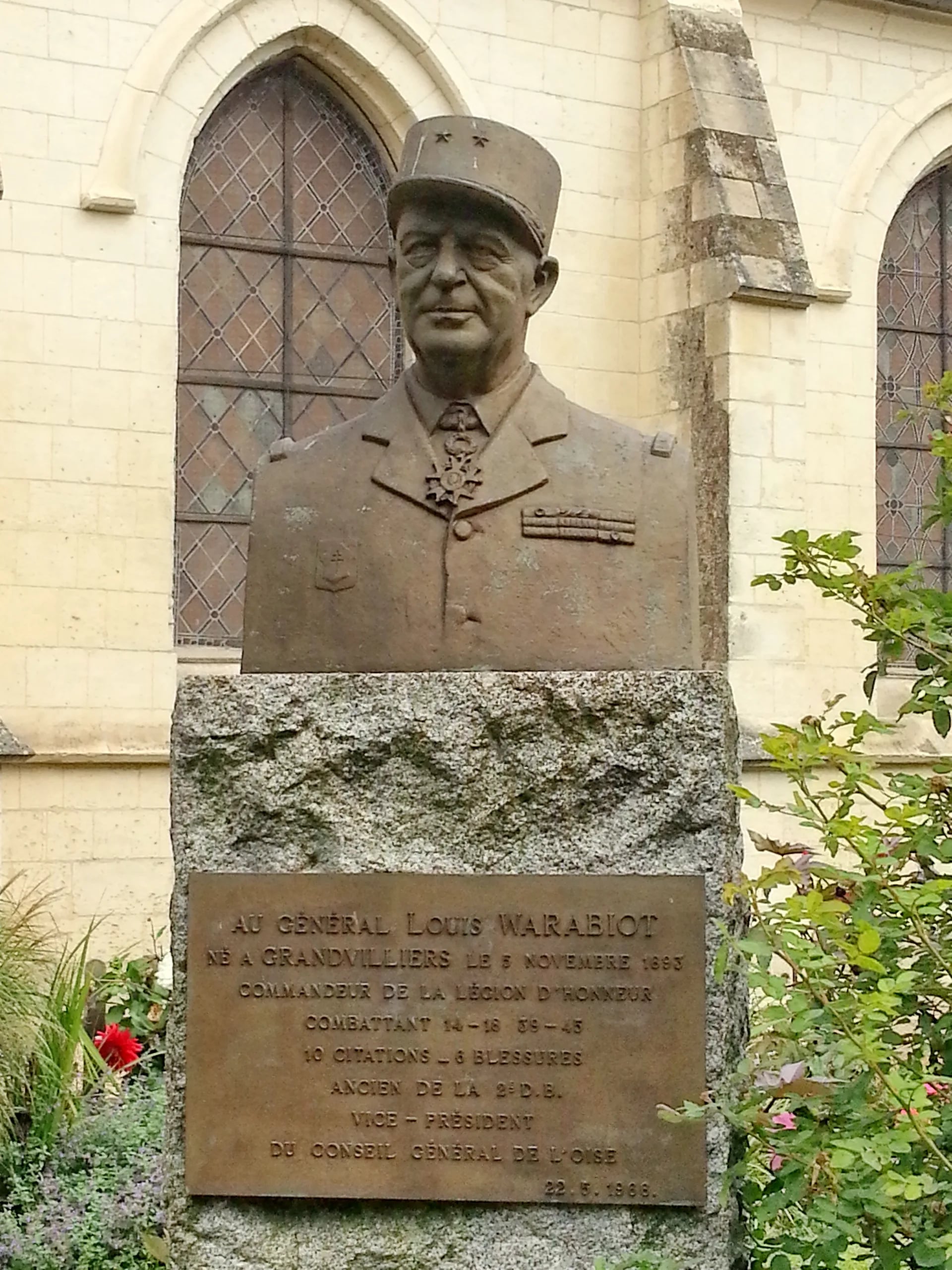 Porträt von Louis Warabiot (1893–1964) – Gedenkseite