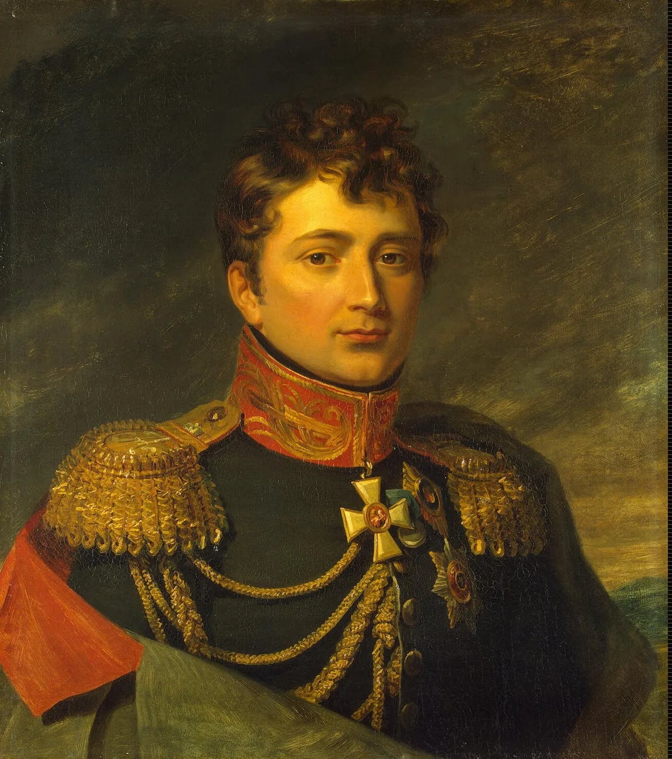 Porträt von Guillaume Emmanuel Guignard de Saint-Priest (1776–1814) – Gedenkseite