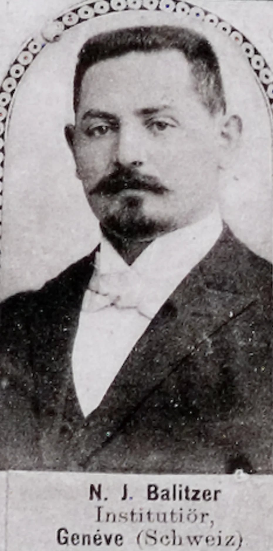 Portrait of Sigismond Balitzer (1860–1933) – memorial page