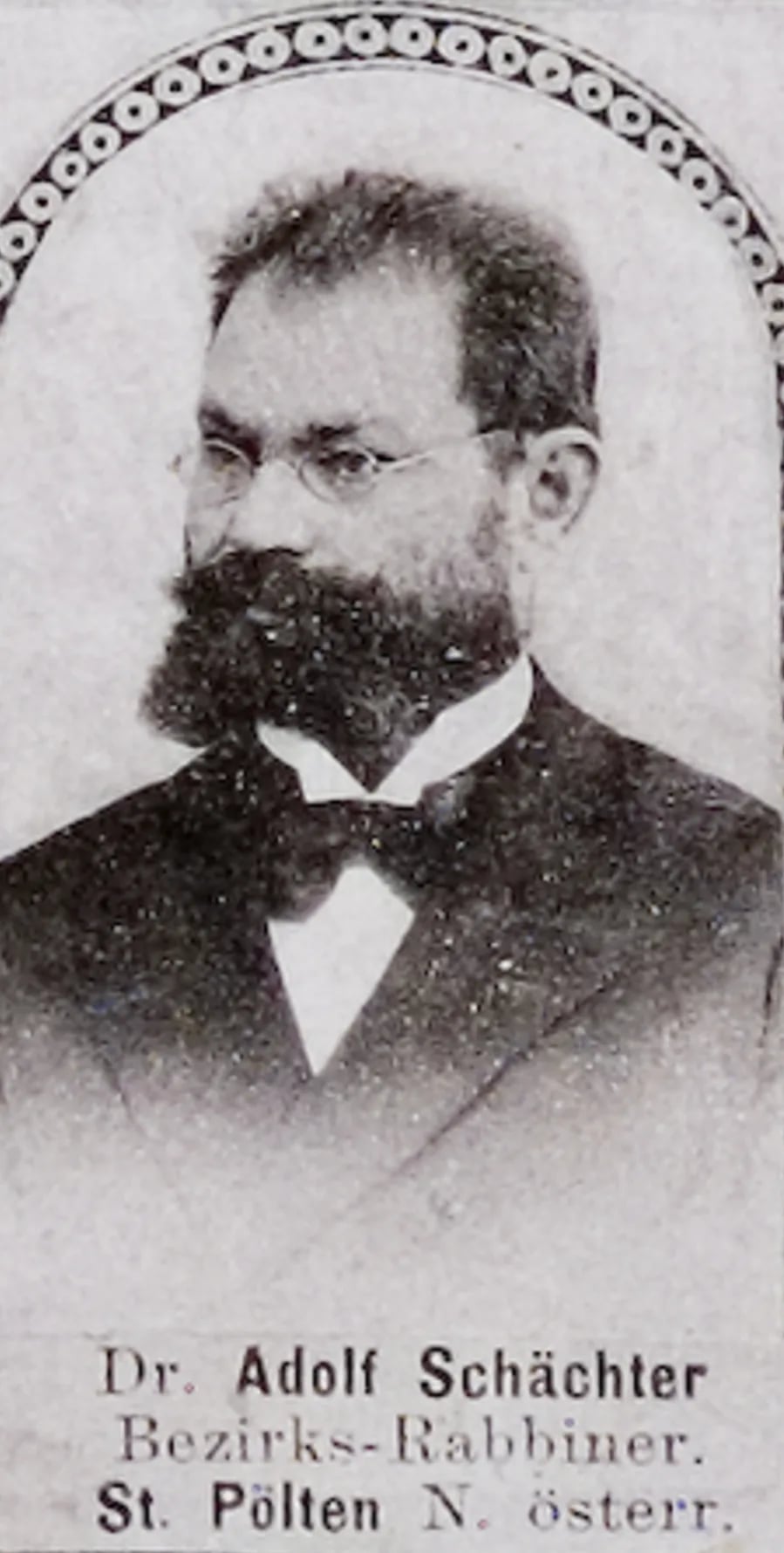 Portrait of Adolf Aron Schachter (1864–1939) – memorial page