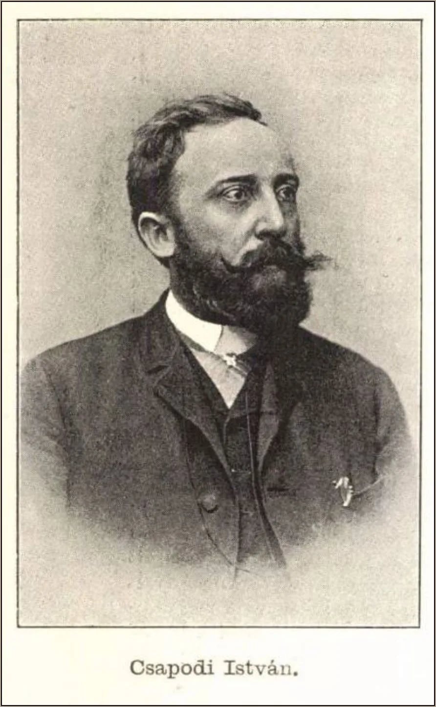 Portrait of István Csapodi (1856–1912) – memorial page