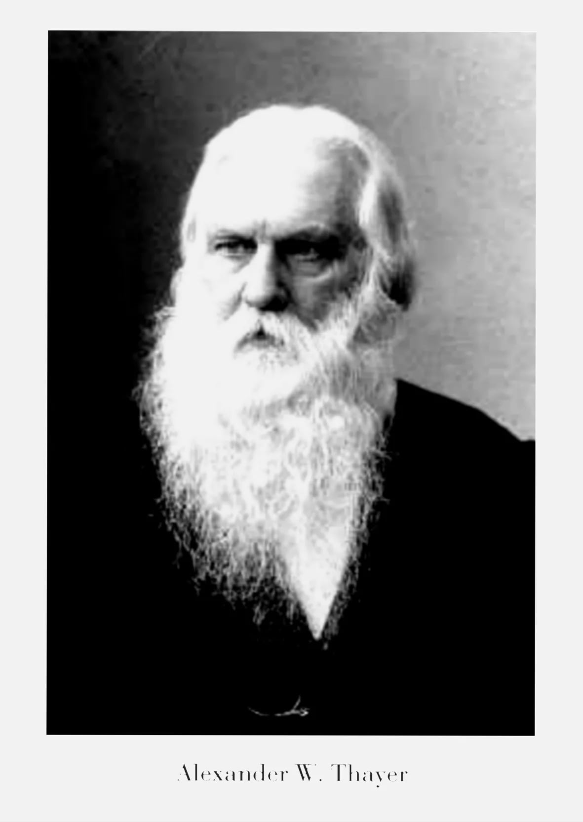 Porträt von Alexander Wheelock Thayer (1817–1897) – Gedenkseite