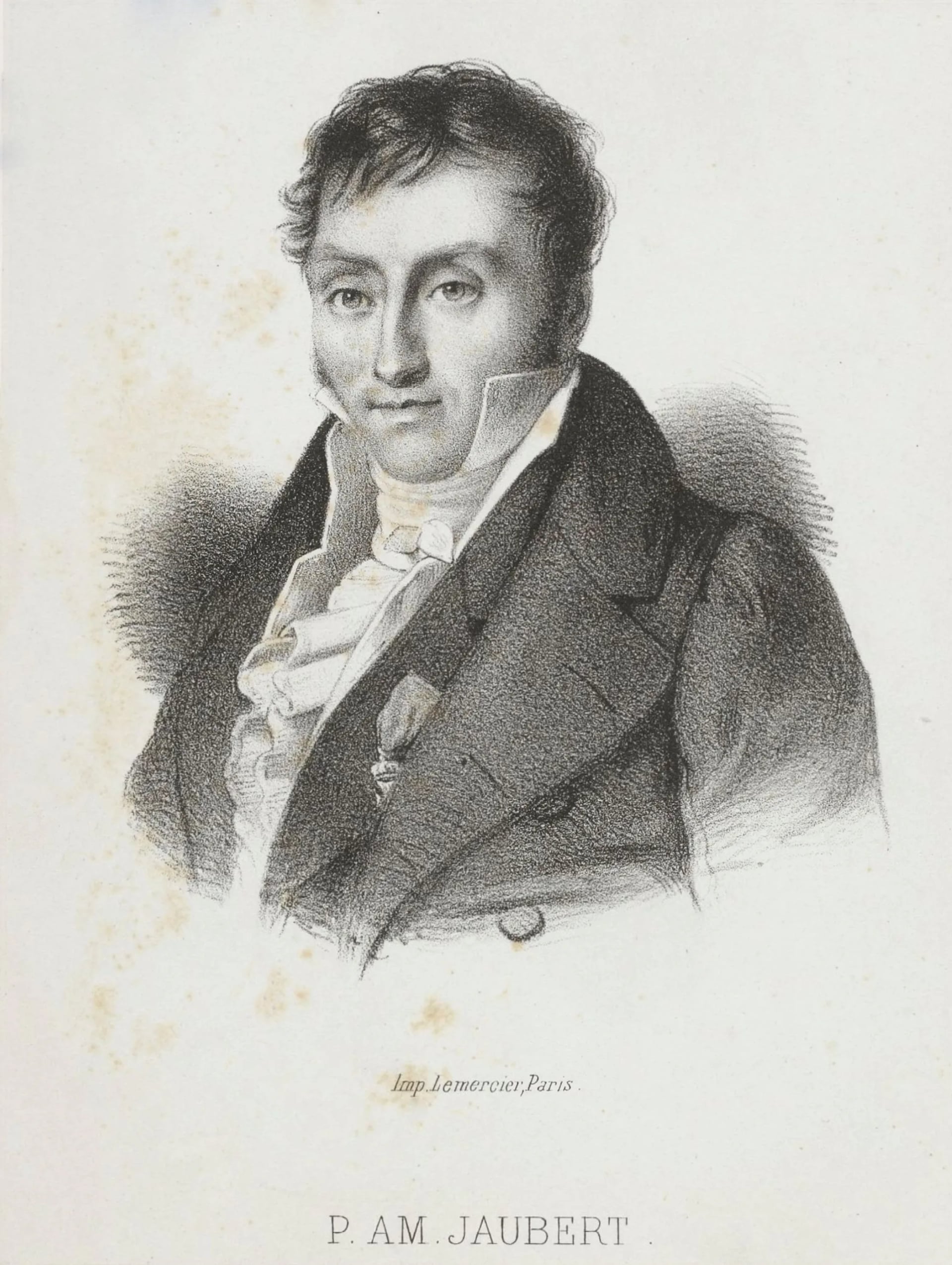 Porträt von Pierre Amédée Jaubert (1779–1847) – Gedenkseite