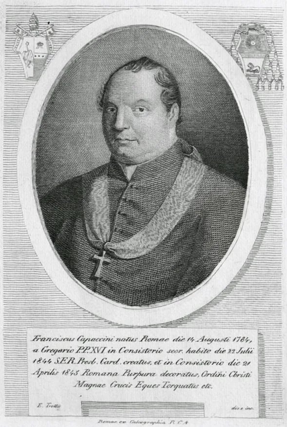 Portrait of Francesco Capaccini (1784–1845) – memorial page