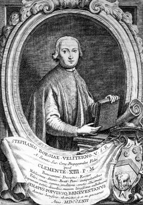 Porträt von Stefano Borgia (1731–1804) – Gedenkseite