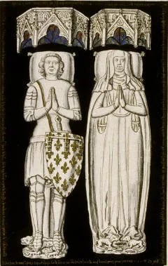 Porträt von Jean d’Artois, comte d’Eu (1321–1387) – Gedenkseite