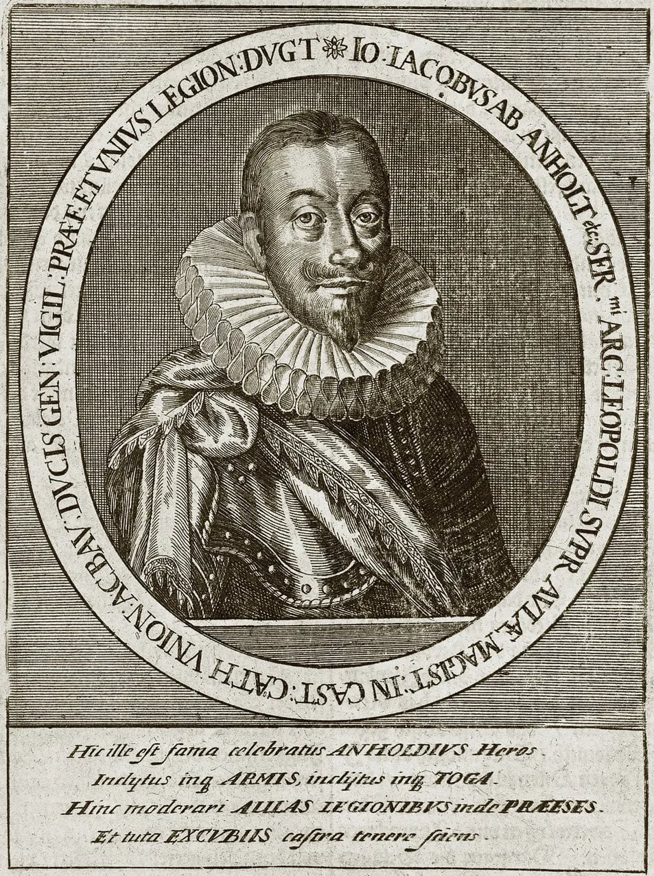Porträt von Johann Jakob von Bronckhorst-Batenburg (1582–1630) – Gedenkseite