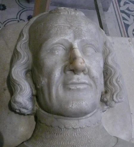 Porträt von Karl II. (1297–1346) – Gedenkseite