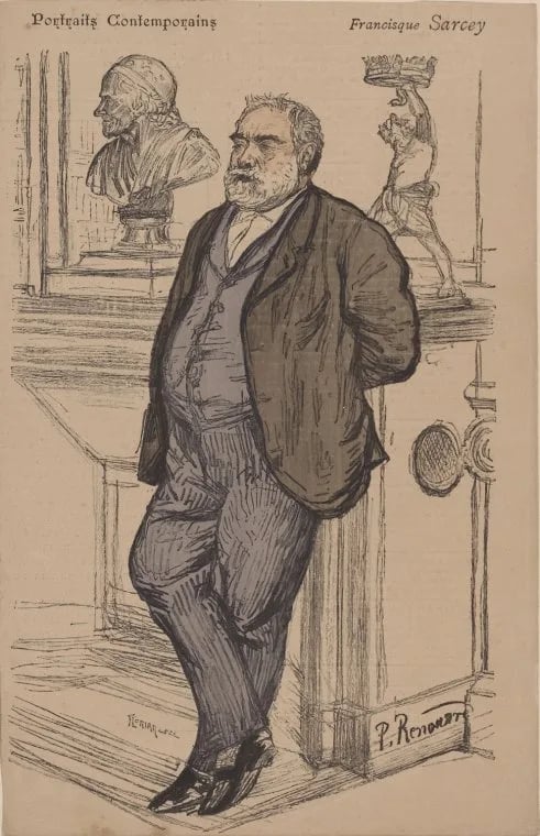 Porträt von Francisque Sarcey (1827–1899) – Gedenkseite