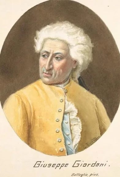 Porträt von Giuseppe Giordani (1751–1798) – Gedenkseite