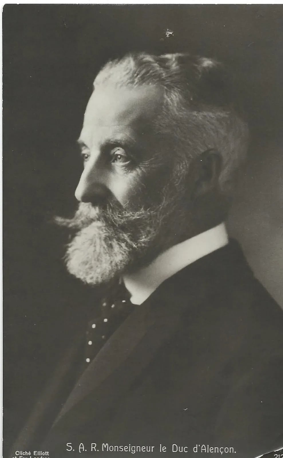 Porträt von Ferdinand d’Orléans, duc d’Alençon (1844–1910) – Gedenkseite
