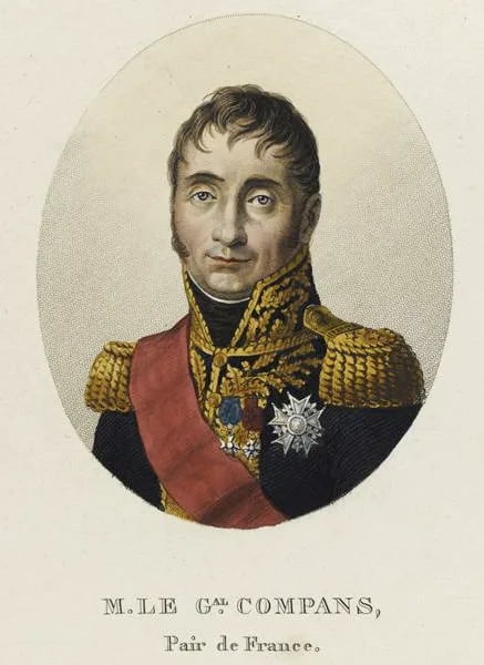 Porträt von Jean Dominique Compans (1769–1845) – Gedenkseite