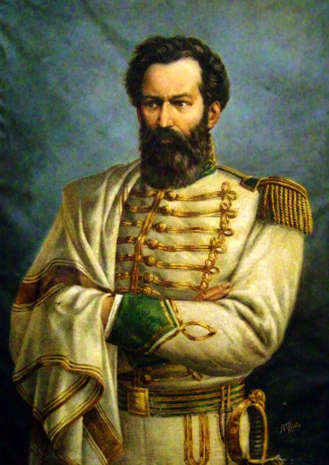 Porträt von Martín Miguel de Güemes (1785–1821) – Gedenkseite