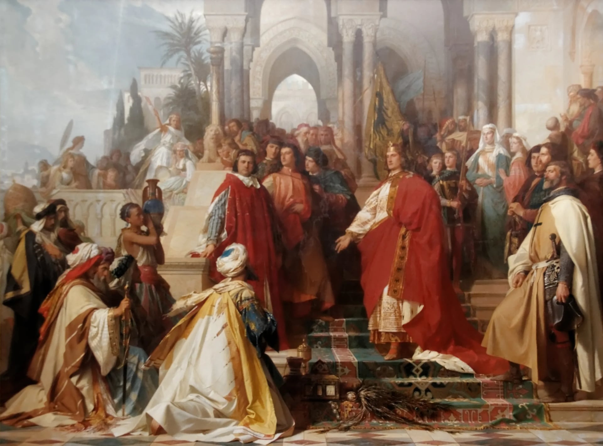 Porträt von Petrus de Vinea (1190–1249) – Gedenkseite