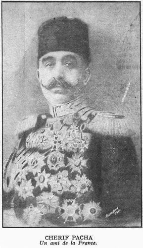 Porträt von Şerif Pascha (1865–1951) – Gedenkseite
