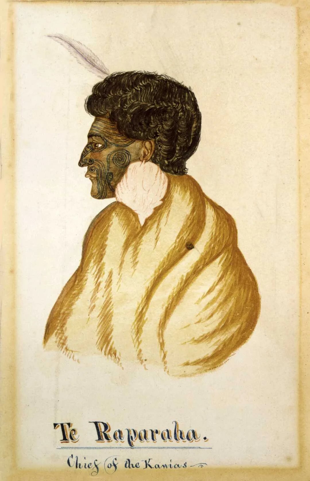 Porträt von Te Rauparaha (1760–1849) – Gedenkseite