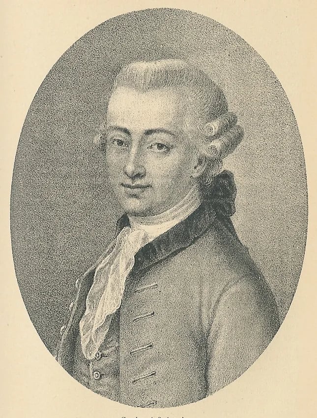 Porträt von Gerhard Schøning (1722–1780) – Gedenkseite