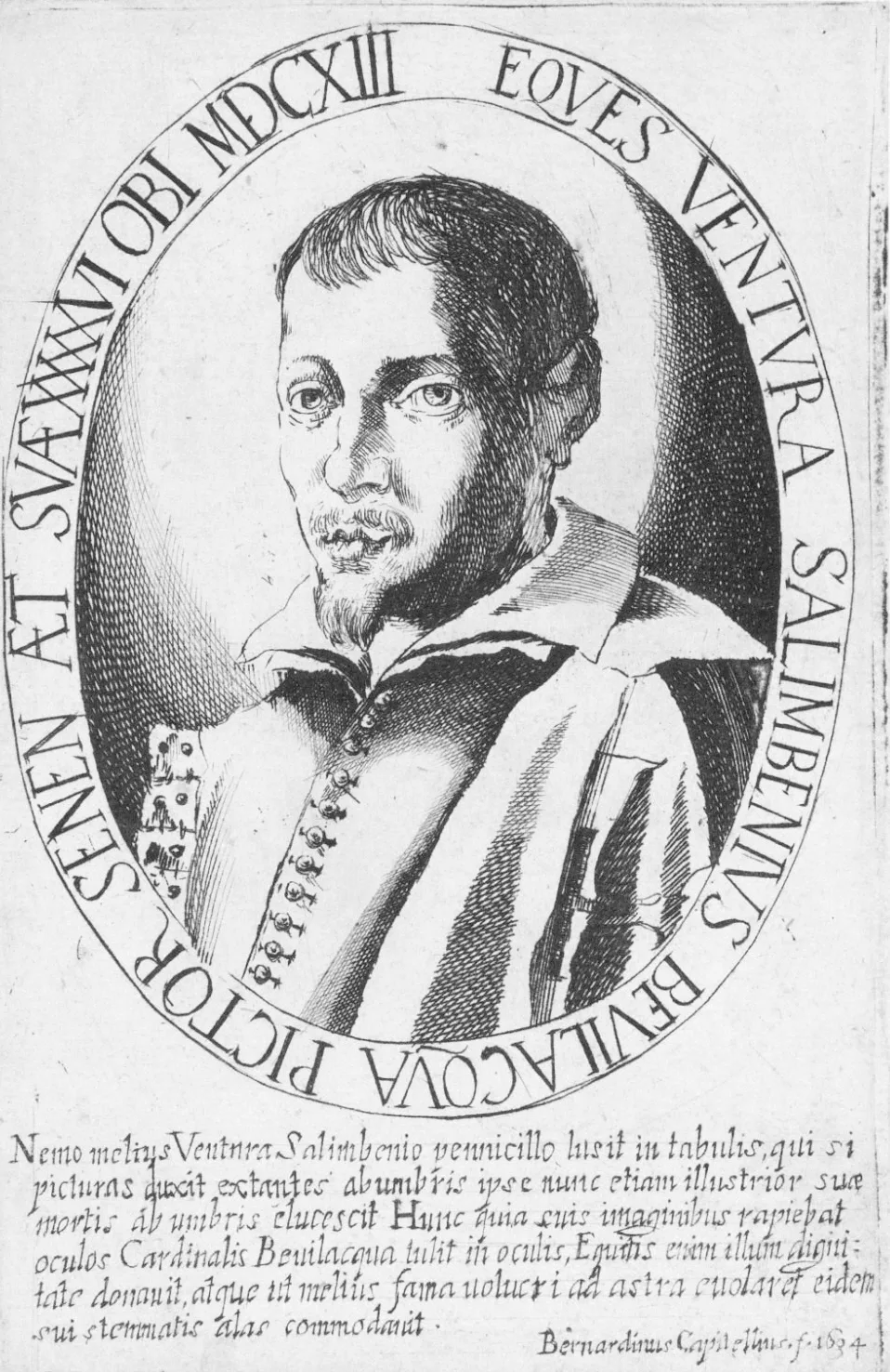 Porträt von Ventura Salimbeni (1568–1613) – Gedenkseite