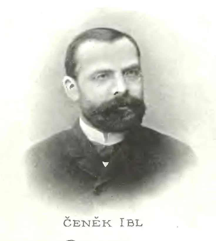 Porträt von Čeněk Ibl (1851–1902) – Gedenkseite