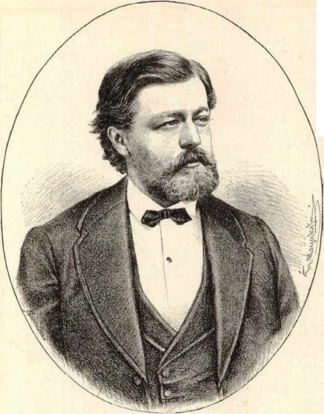 Porträt von Lajos Urváry (1841–1890) – Gedenkseite