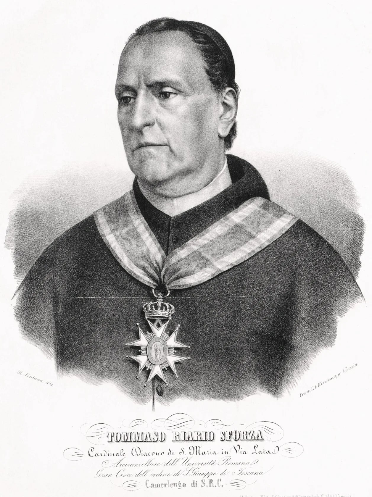 Porträt von Tommaso Riario Sforza (1782–1857) – Gedenkseite