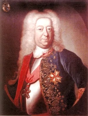 Porträt von Ferdinand Andreas von Wiser (1677–1751) – Gedenkseite