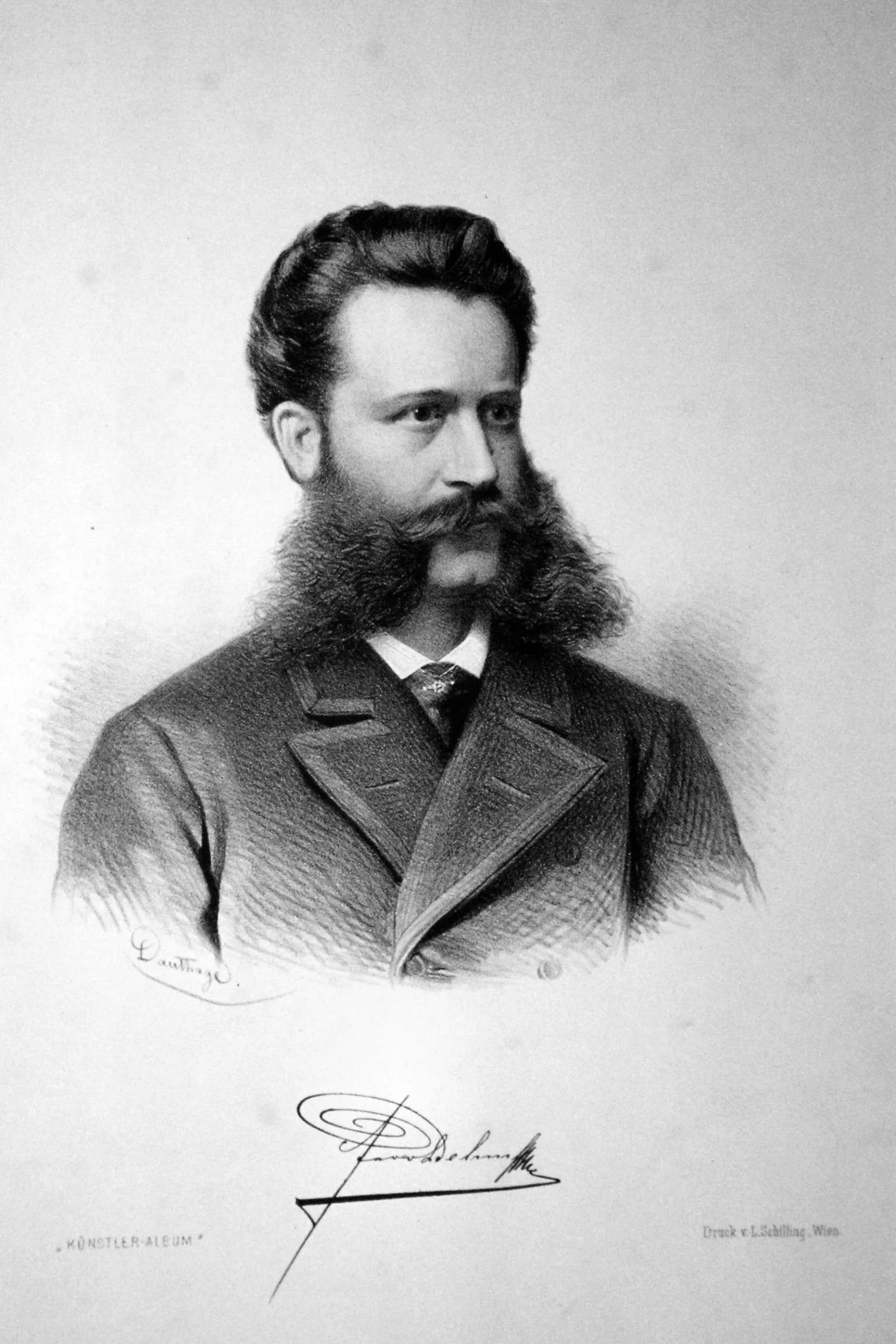 Porträt von Ferdinand Dehm (1846–1923) – Gedenkseite