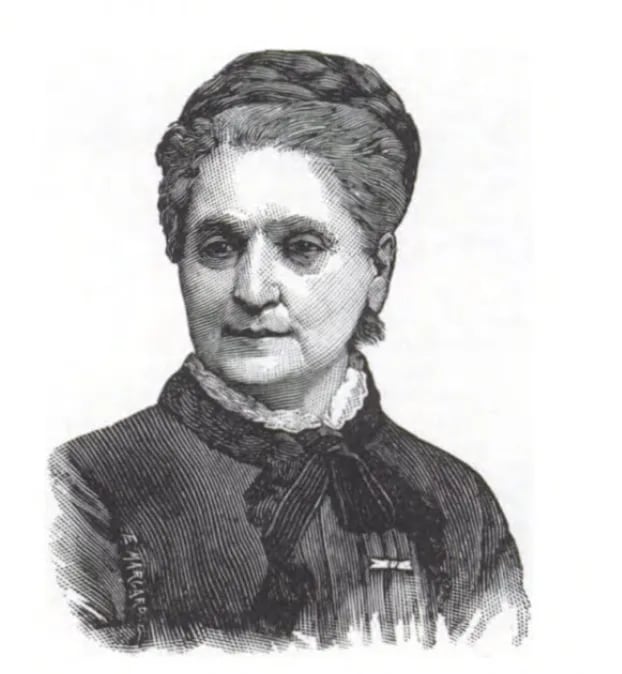 Porträt von Julie Rodde (1820–1900) – Gedenkseite