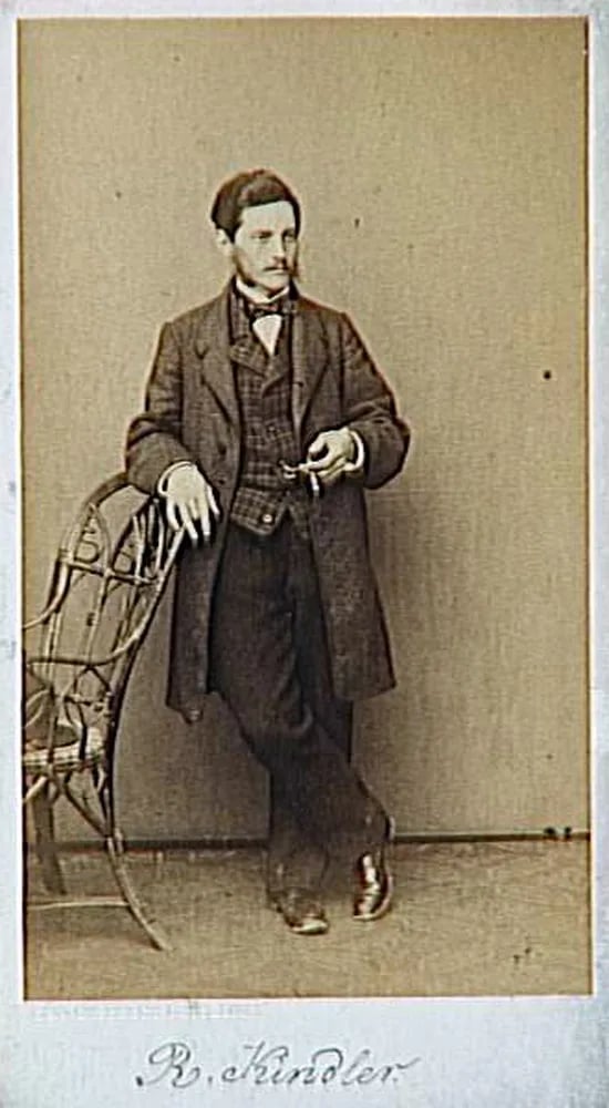 Porträt von Albert Kindler (1833–1876) – Gedenkseite