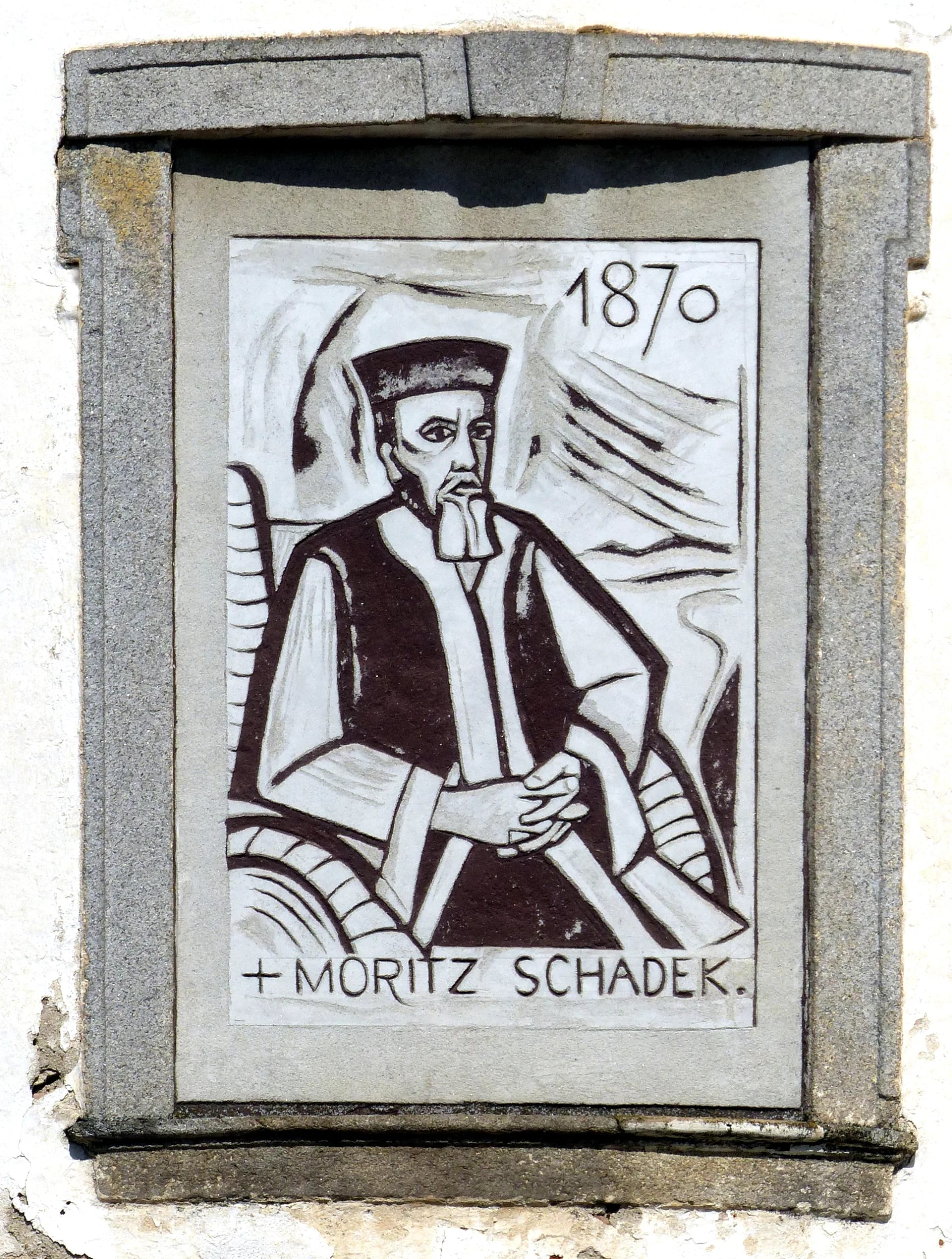Porträt von Moriz Schadek (1840–1928) – Gedenkseite
