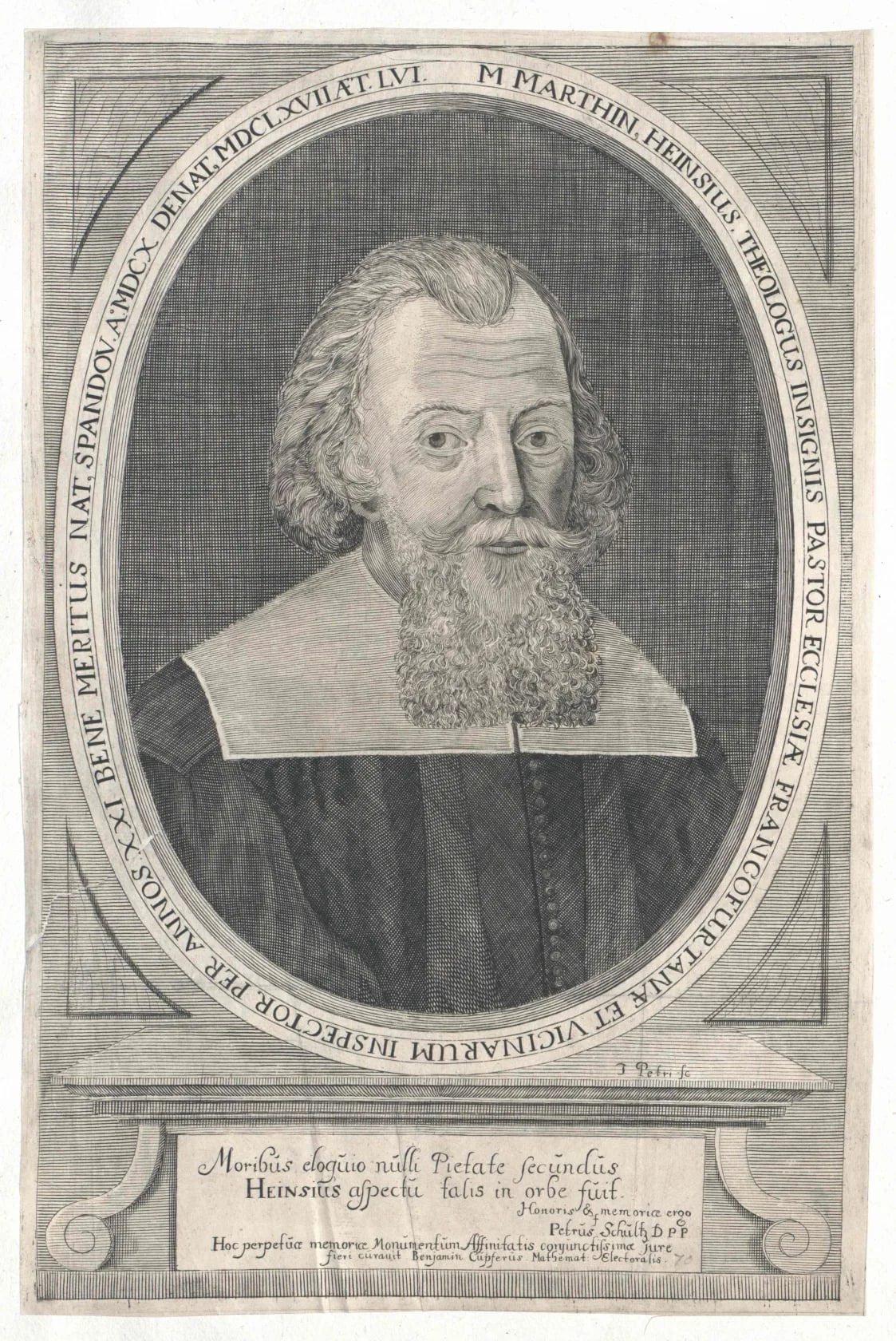 Portrait of Martin Heins (1610–1667) – memorial page