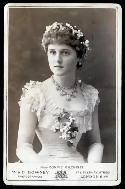 Portrait of Connie Gilchrist (1865–1946) – memorial page