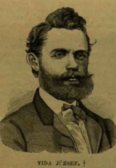 Porträt von József Vida (1833–1876) – Gedenkseite