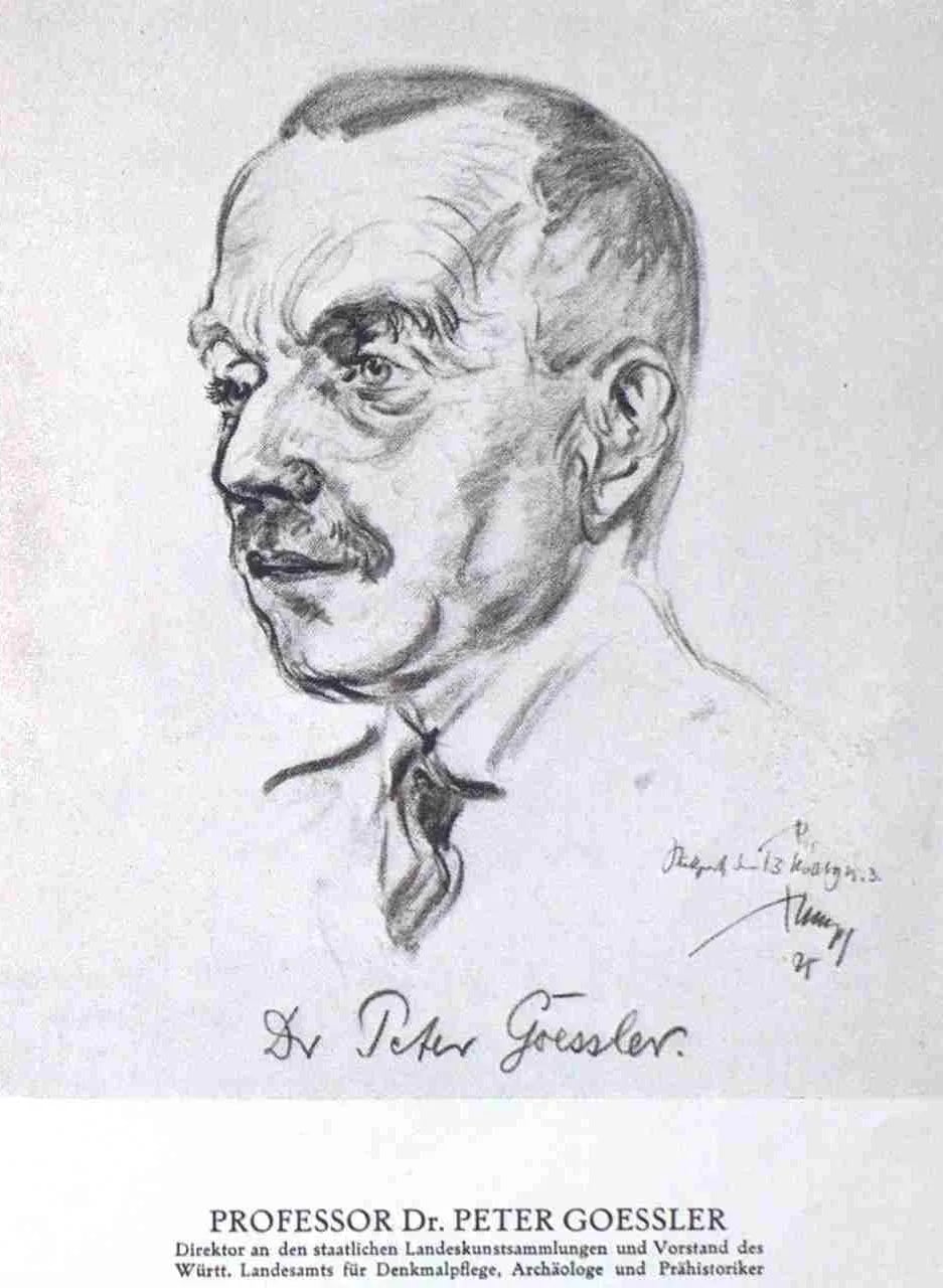 Porträt von Peter Goessler (1872–1956) – Gedenkseite