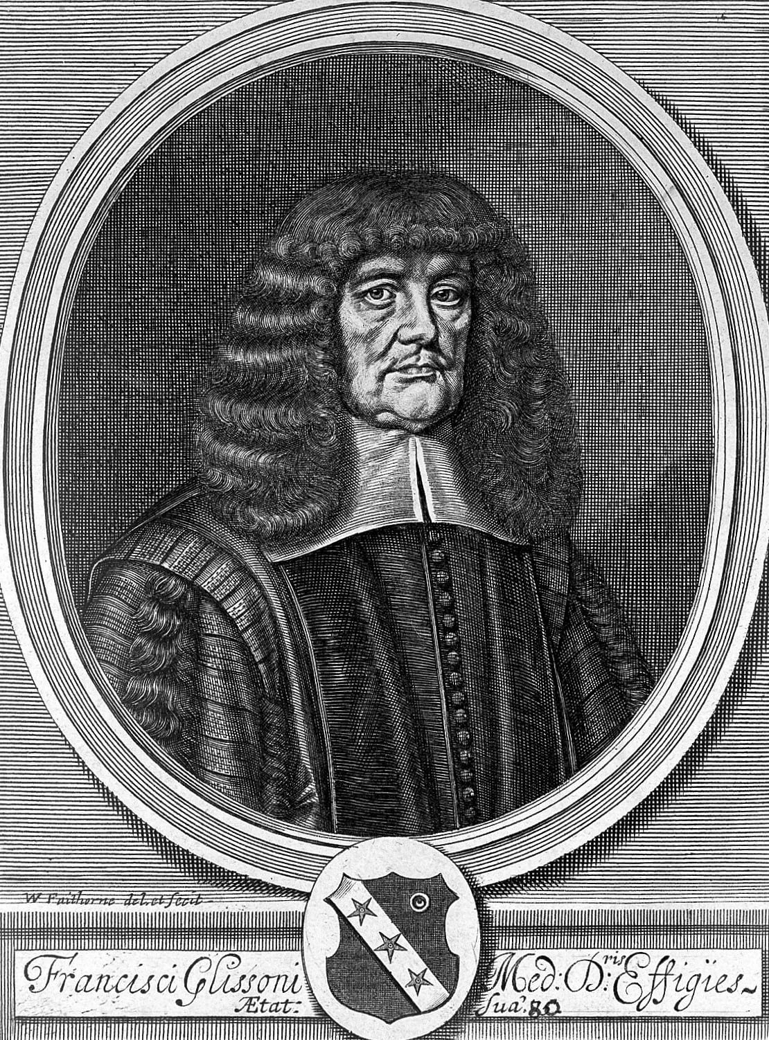 Porträt von Francis Glisson (1597–1677) – Gedenkseite