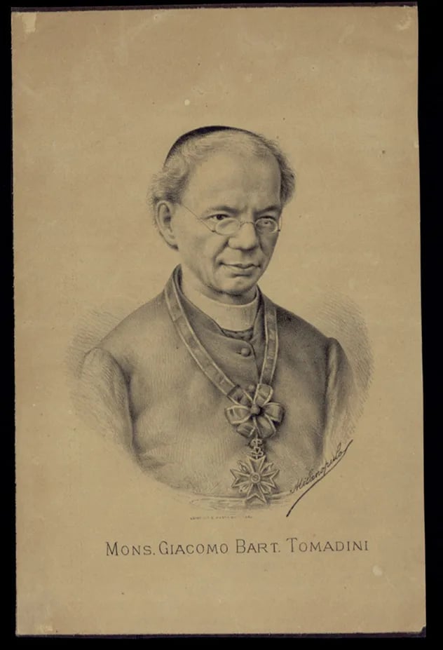 Portrait of Jacopo Tomadini (1820–1883) – memorial page