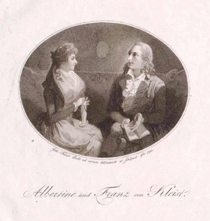 Porträt von Franz Alexander von Kleist (1769–1797) – Gedenkseite