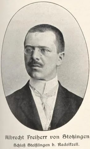 Porträt von Albrecht von Stotzingen (1864–1938) – Gedenkseite
