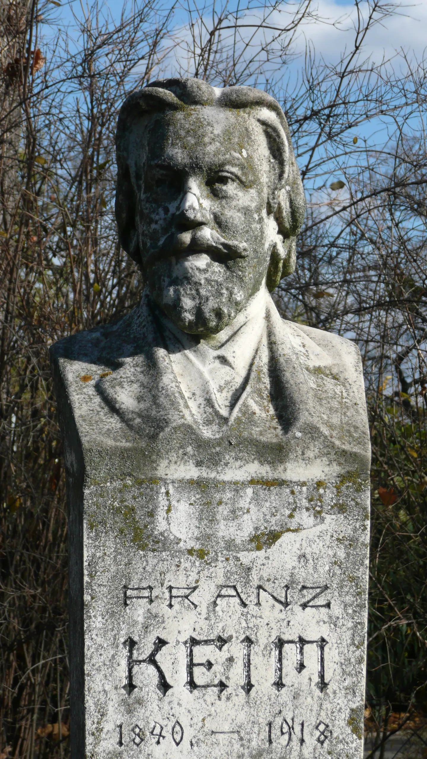 Portrait of Franz Keim (1840–1918) – memorial page