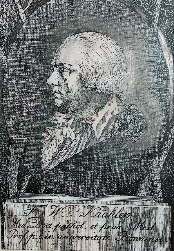 Porträt von Franz Wilhelm Kauhlen (1750–1793) – Gedenkseite