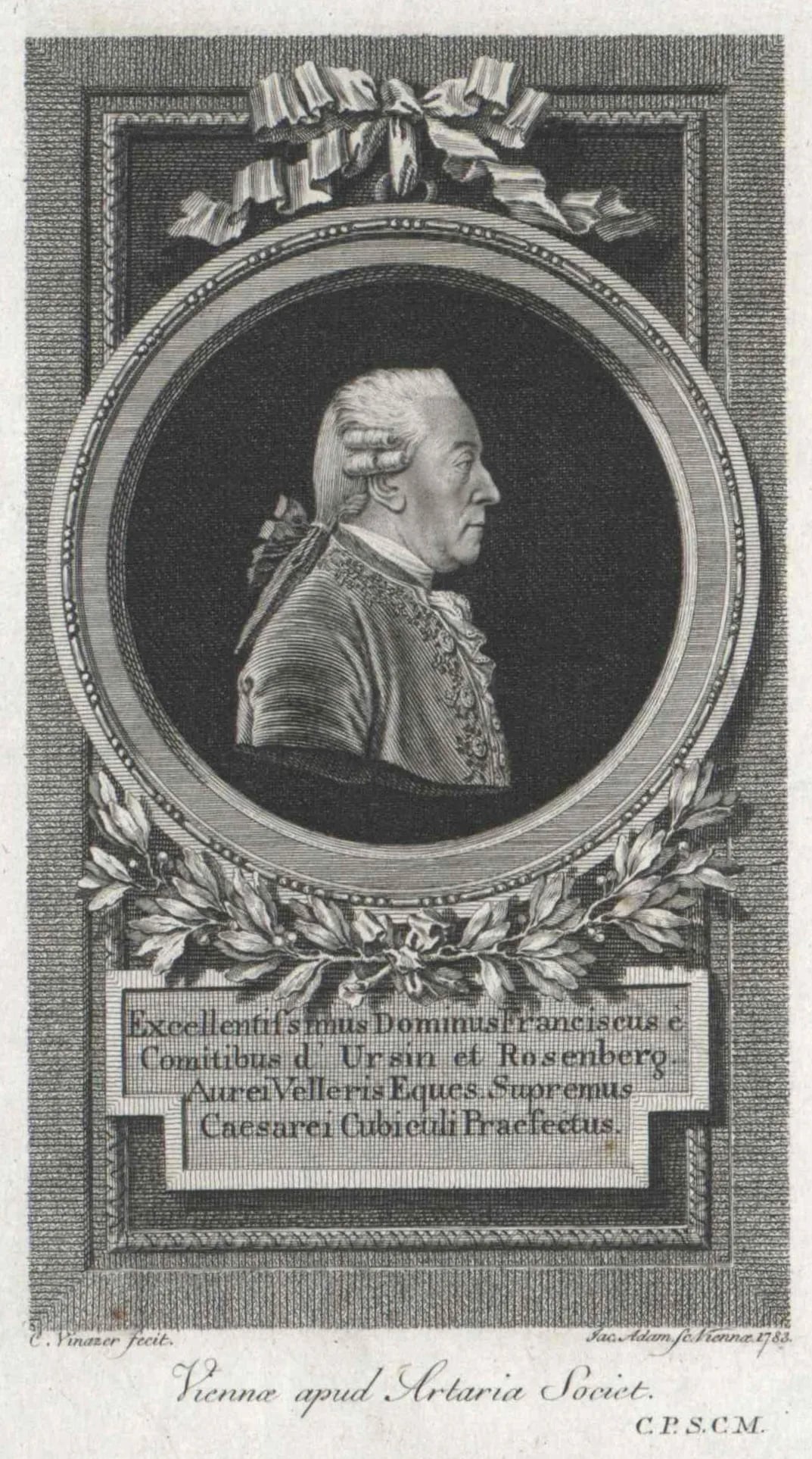 Portrait of Franz Xaver Wolfgang von Orsini-Rosenberg (1723–1796) – memorial page