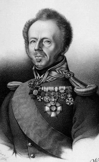 Porträt von Franz Xaver von Hertling (1780–1844) – Gedenkseite