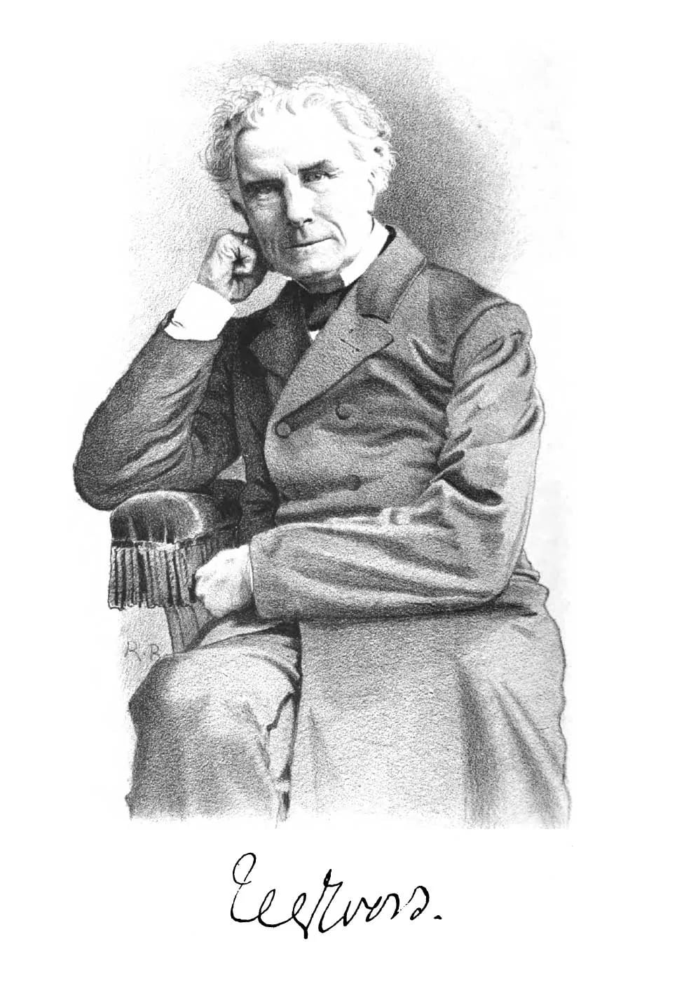 Portrait of Johan Christiaan Gottlob Evers (1818–1886) – memorial page