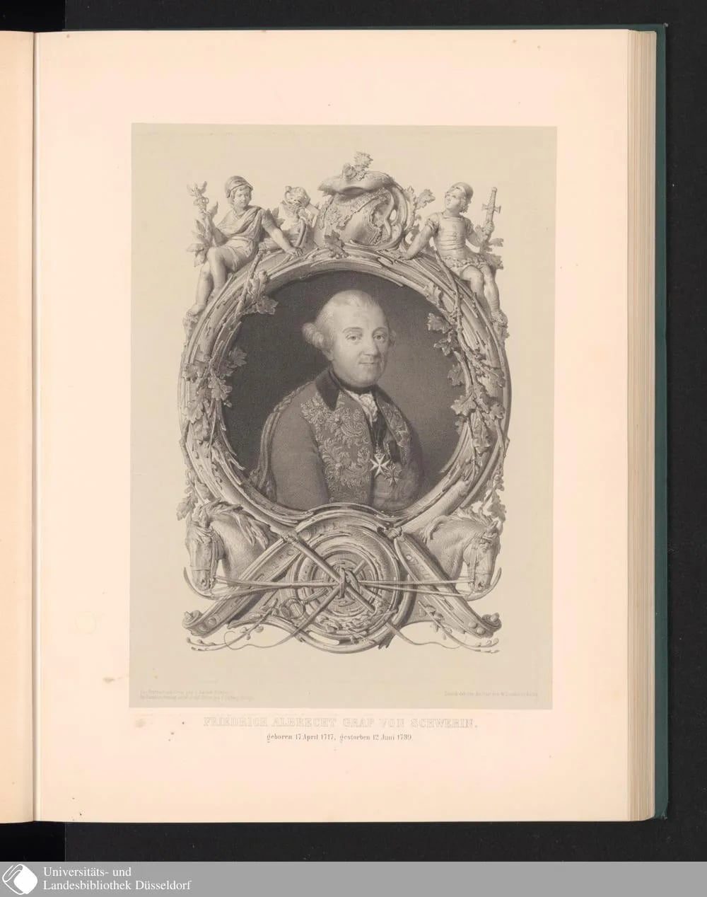 Porträt von Friedrich Albert von Schwerin (1717–1789) – Gedenkseite
