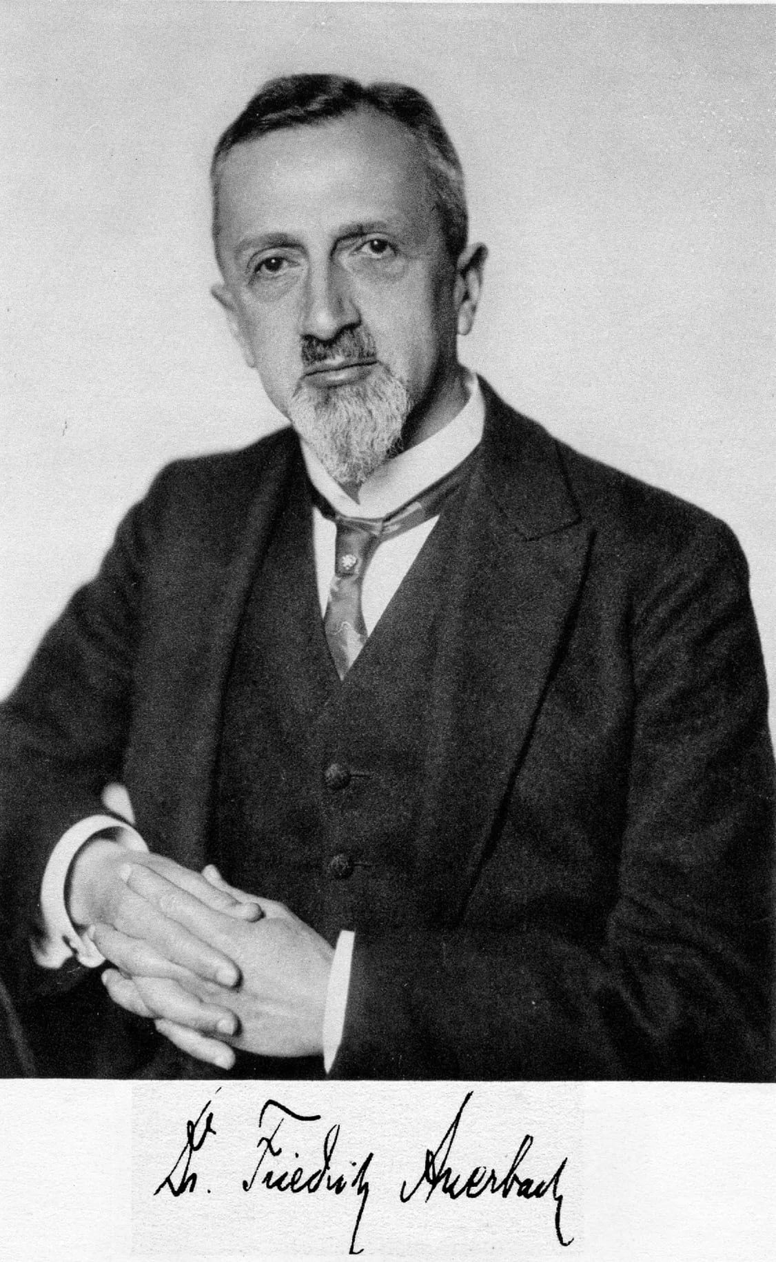 Portrait of Friedrich Auerbach (1870–1925) – memorial page