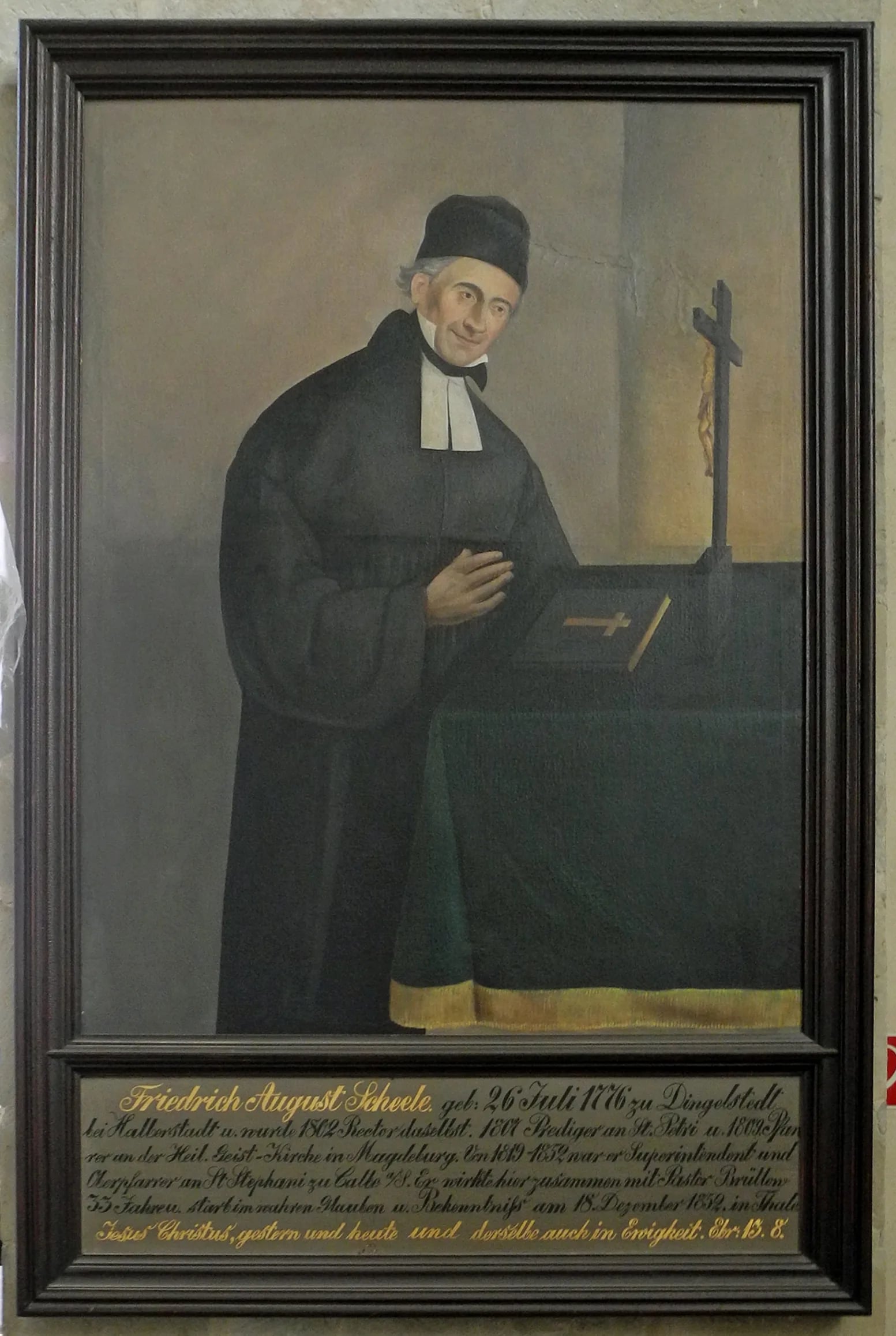Porträt von Friedrich August Scheele (1776–1852) – Gedenkseite